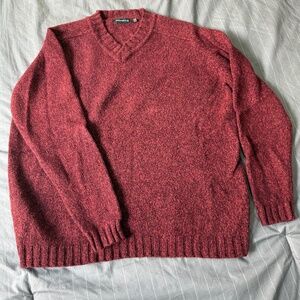 Red burgundy sweater